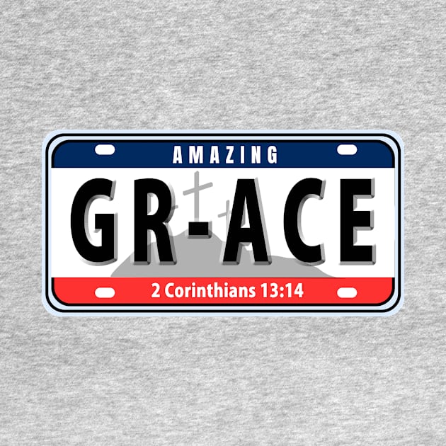 AMAZING GRACE EASTER CHRISTIAN NUMBER PLATE by 3nityONE